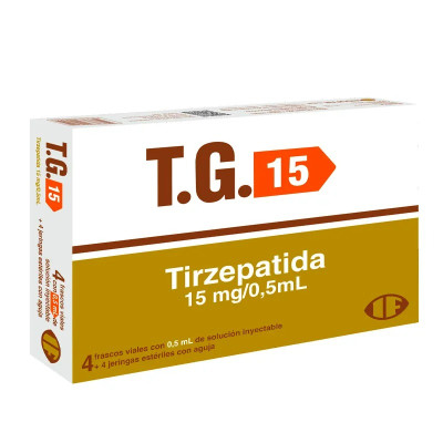 T.G TIRZEPATIDA 15MG / 0,5ML